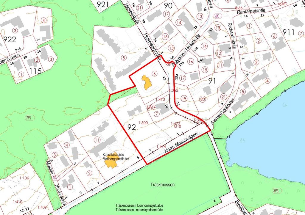 KAUNIAISTEN KAUPUNKI Maankäyttöyksikkö 7.6.2016 OSA KORTTELIA 92 sekä virkistys- ja katualueet Ak 218 ASEMAKAAVAN MUUTOS 7.