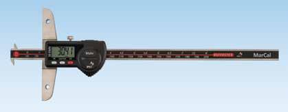 USB RS232C Digimatic MARCAL 30 EWR Digitaalinen syvyystyöntömitta Syvyyksien mittaukseen IP67 USB RS232C Digimatic 254, EUR Tilausnro 4126700 Toiminnot: ON/OFF, AUTO-ON/OFF, RESET (näytön nollaus),