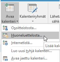 4 Tilan varaus Tilavaraus tehdään Outlookin kalenterista. 1. Siirry Outlookissa kalenterin puolelle 2.