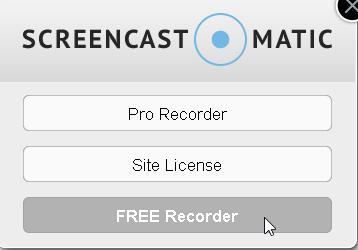 6 Screencast-o-Matic Screencastilla voimme tallentaa maksimissaan 15min. pituisia videoklippejä (ilmaisversio). Videoiden vasemmassa alakulmassa tulee näkymään pieni Screencast-O-Matic -vesileima.