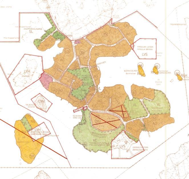 s. 3 / 7 Muuta aluetta koskee Soukanniemi-Suvisaaristo osayleiskaava, joka on hyväksytty kaupunginvaltuustossa 4.9.1985 ja vahvistettu ympäristöministeriössä 6.4.1988.