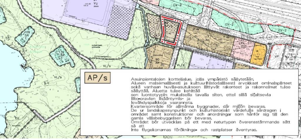 Alueella on voimassa myös vuonna 2007 voimaan tullut asemakaava (ak933).