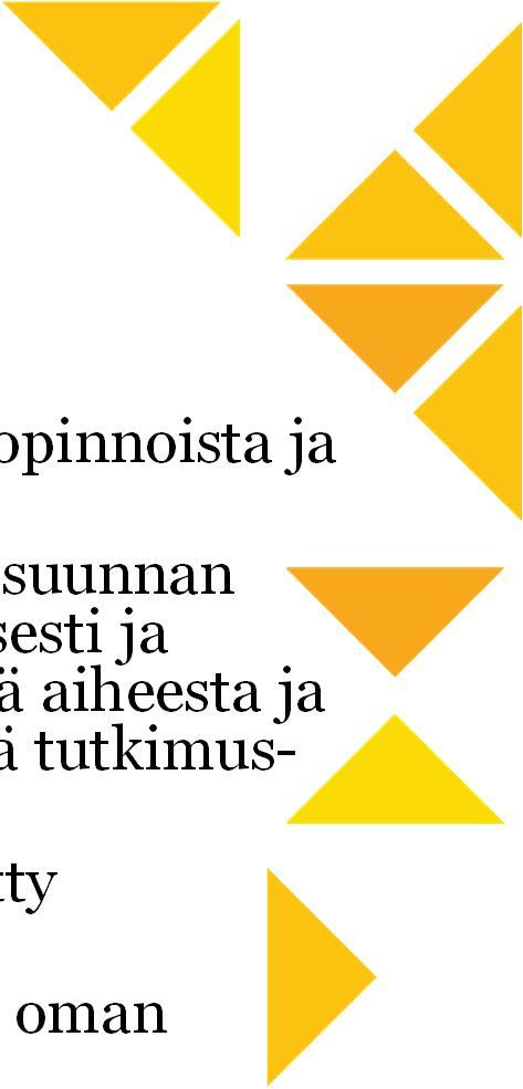 Suunnan syventävät opinnot DIPLOMITYÖ 30 op SUUNNAN SYVENTÄVÄT OPINNOT Väh.