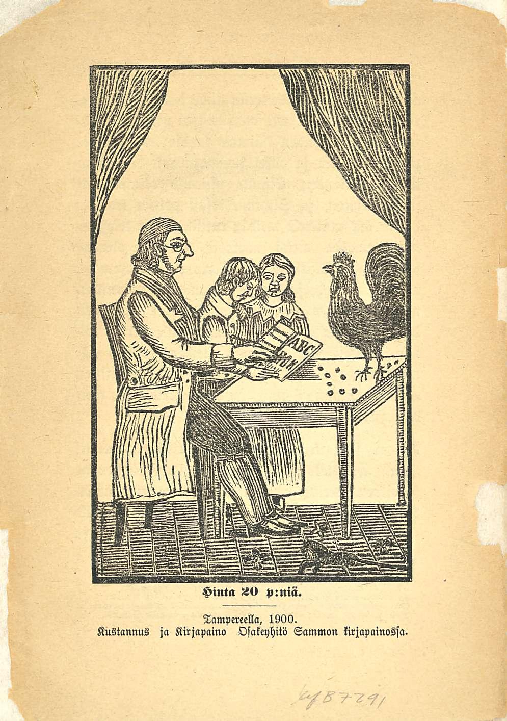 Hinta leu p:mä. Tampereella, 1900.