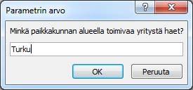 Kyselyn suorittaminen Tallenna ensin kysely ja napsauta Suorita (Run) -painiketta.