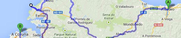2014 päivä 8, ajomatka 170 km Ribadera - A Coruna Tässä on keskitytty lähempänä A Corunaa oleviin
