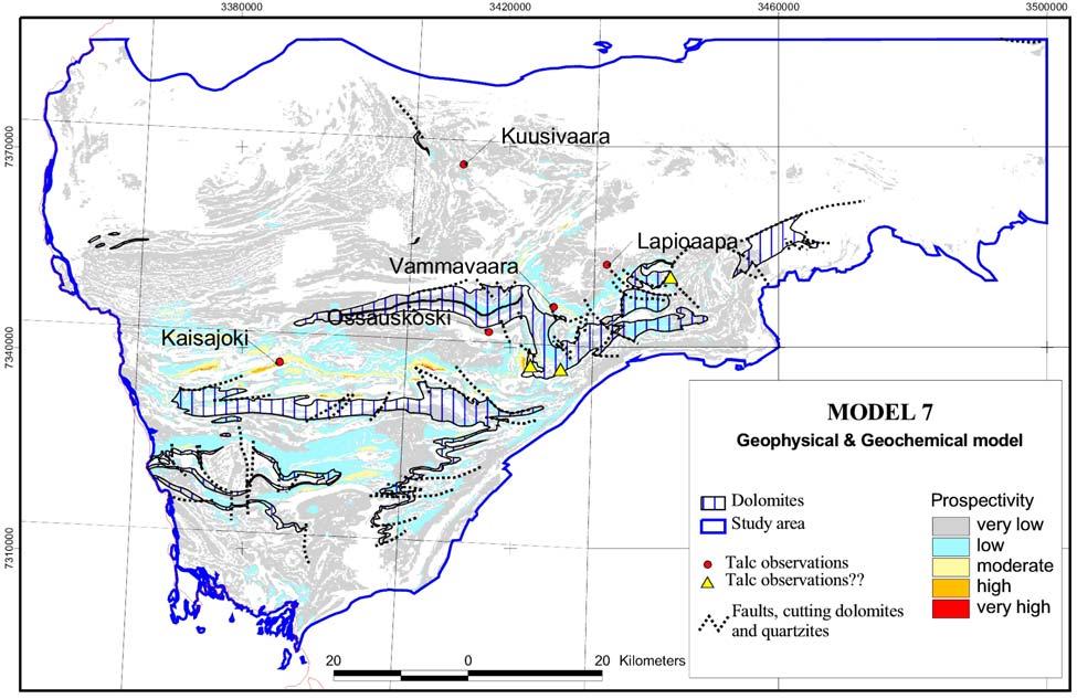 15 Geophysical & Geochemical model Fuzzy Product Geochemical evidence Geophysical evidence Magnetic low Mg in till Ca in till Magnetic total field Tilt