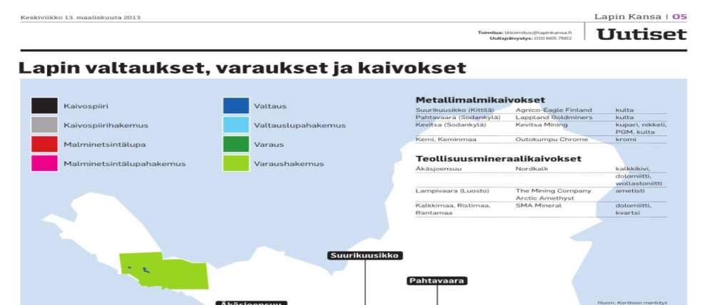 - Infrasruktuuri (tiet, talot.