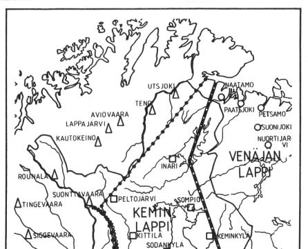 1500 luvulla lapinkyliä oli nykyisen Suomen alueella yhteensä 13.