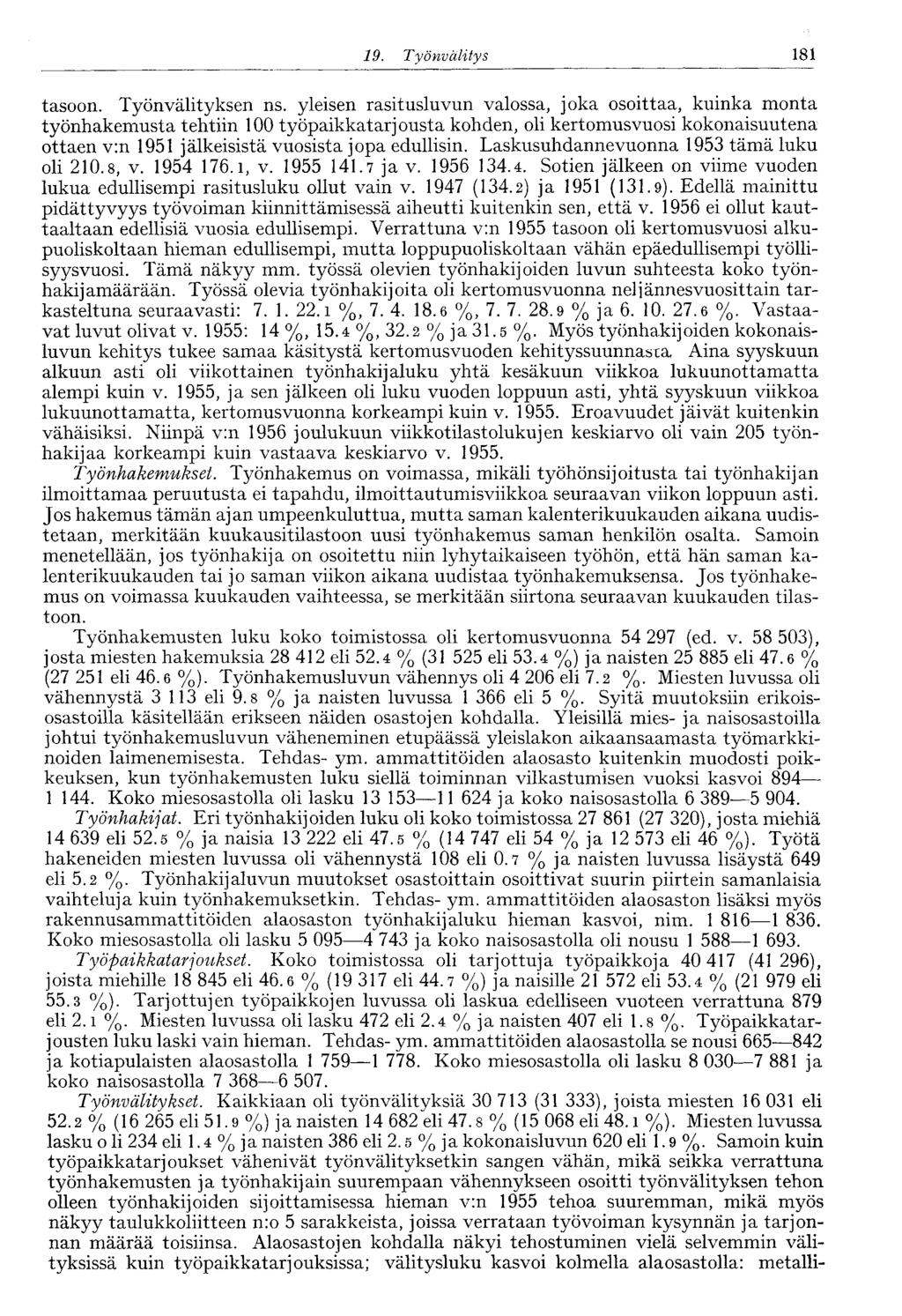 19. Työnvälitys 181 tasoon. Työnvälityksen ns.