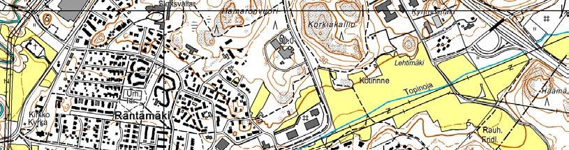 Ajoreitti päätielle (Turun Ohitustielle) kulkee Vanhan Tampereentien kautta Orikedon eritasoliittymään.