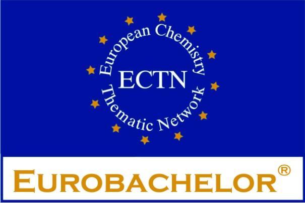 Chemistry Eurobachelor Diploma Eurobachelor-laatuleima tietyt kriteerit täyttäville LuK-tutkinnoille Kanditutkinnon ohella saatava tunnustus Pääaineen lisäksi sivuaineina