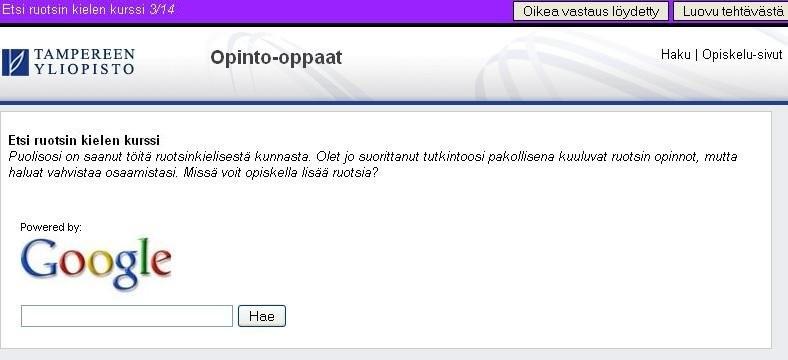 Kuva 5. Googlen hakulomake Kuva 6. Apache Lucenen hakulomake Apache Lucenen hakulomake (kuva 6) sisältää viisi hakuun vaikuttavaa kenttää sekä haun suorittamiseen tarkoitetun painikkeen.