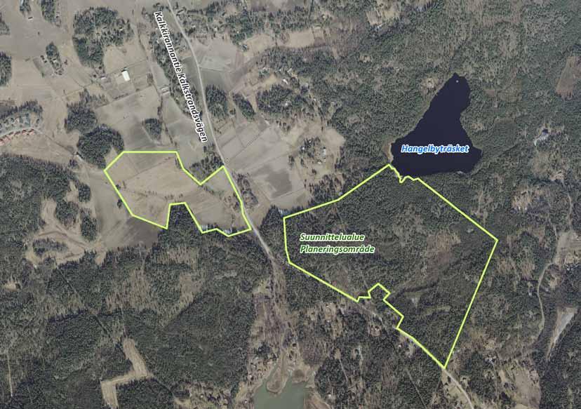 E 4 Hangelbyträskin puutarhakylän asemakaava E 4 Detaljplan för Hangelbyträskets