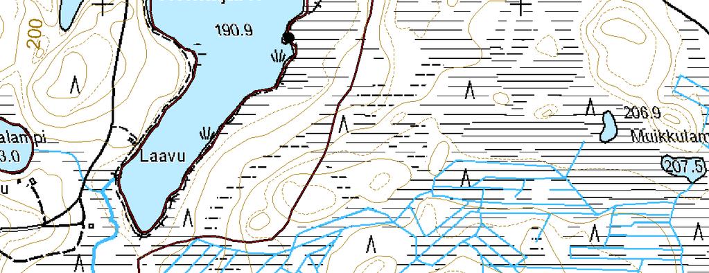 PUOLANKA, HONKAJÄRVI KONTTIPUU Ote maastokartasta x=7188