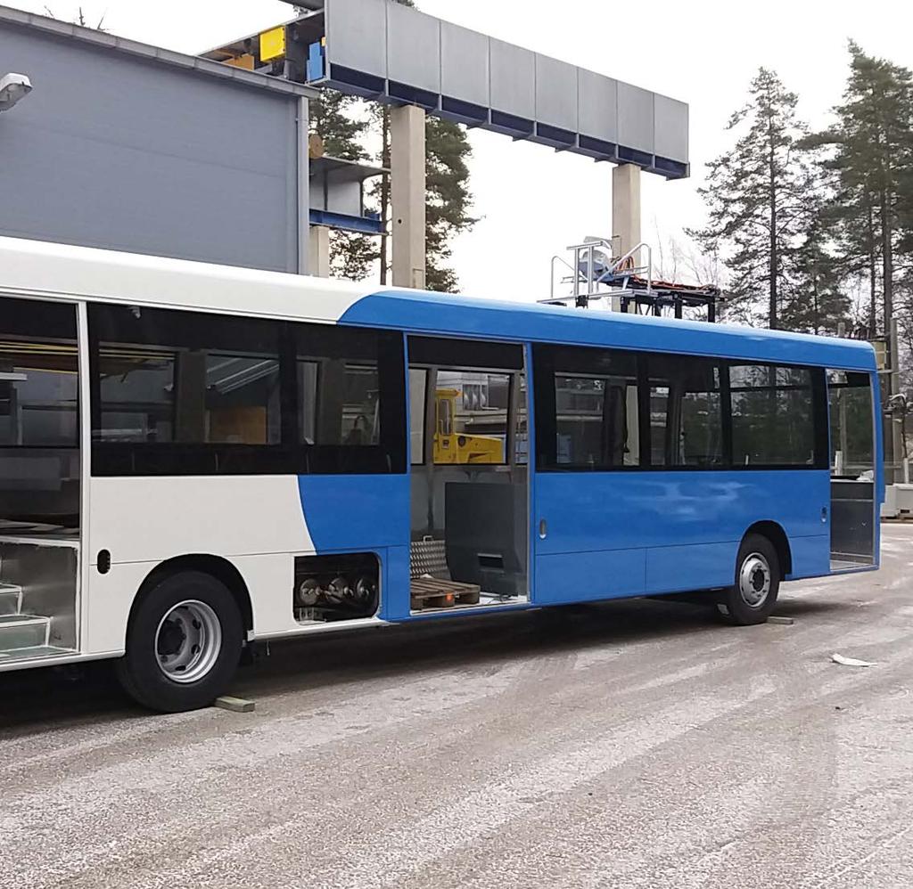 Linkkerin ensimmäisiä sähköbusseja nähdään pääkaupunkiseudun lisäksi Turussa ja Kööpenhaminassa. LINKKERIN SUUNNITTELEMAT bussit kokoaa Sastamalassa sijaitseva Fortaco Oy.