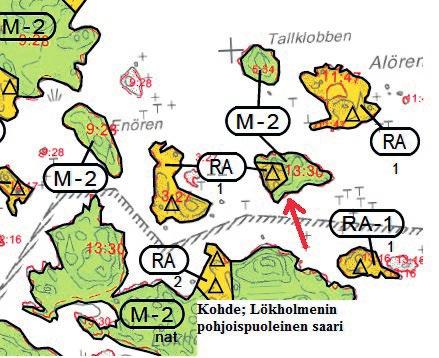 4.2 Työn aikana esitetyt uudet kohteet Lånholmen 322 495-15-14 sekä 322 495-7-26 Koko saari inventoitiin ja selvityksestä laadittiin oma raportti, joka on liitteenä.
