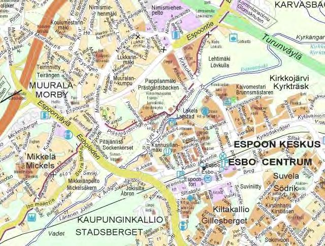 Ote osoitekartasta Sijainti Kohdealue sijaitsee Espoonjokilaaksossa, Espoon keskuksessa.
