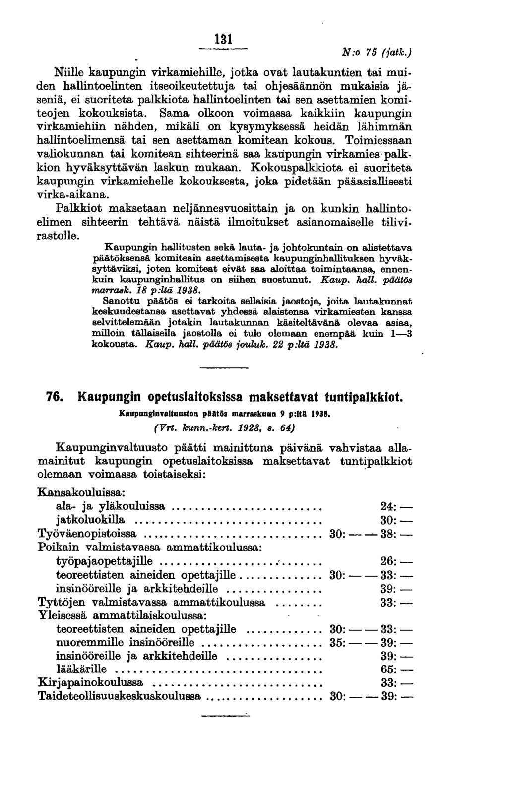 131 N:o 75 (jatk.