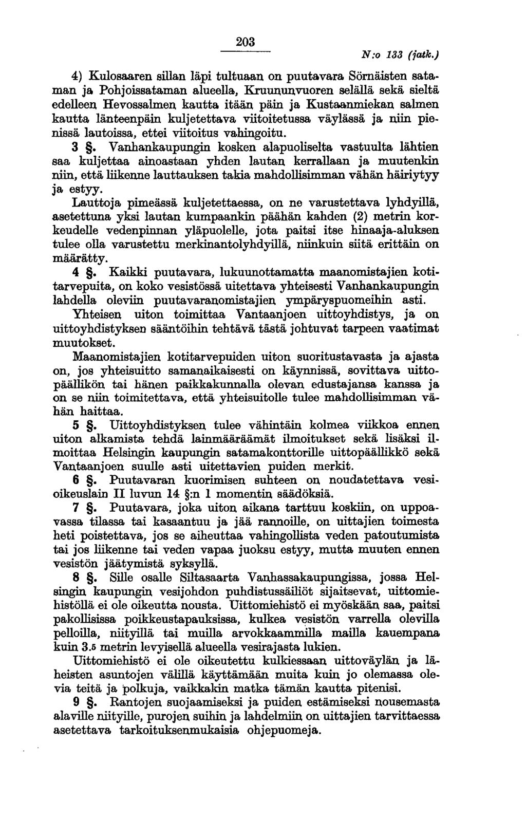 203 N:o 133 (jatk.