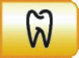 Ylempi painike: endodontia Alempi painike: implantologia Seuraava käytettävissä oleva porakäyttö merkitään oranssilla ympyrällä. Valittu porakäyttö on liitetty endodontia- tai implantologiahoitoon.