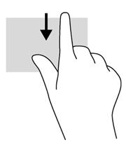 Kosketusnäytön eleiden käyttäminen Kosketusnäytöllä varustetulla tietokoneella voit hallita näytössä olevia kohteita suoraan sormillasi.