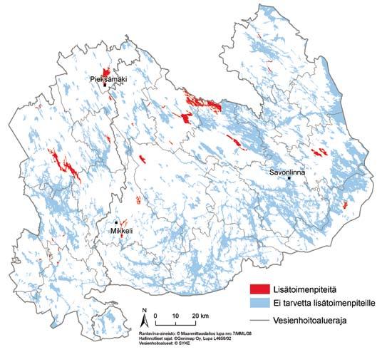 Peruveden reitti; Koskelan-, Volanjoki ja Esalan-, Juosolan-, Volankoski. Kuolimonreitti; Jussin-, Puhin-, Huuhilo-, Kukas- ja Haapakoski. Rievelin reitti; Kuore-, Virman-, Pinnun- ja Seppälänjoki.