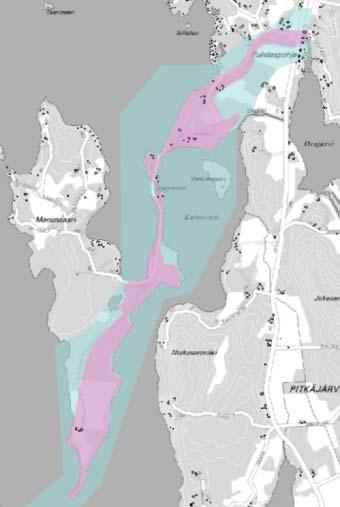 Kaava-alue jakautuu kolmeen eri valuma-alueeseen, Leppäveden lähialueeseen sekä siihen laskeviin Orajoen ja Palvajärven valuma-alueisiin.