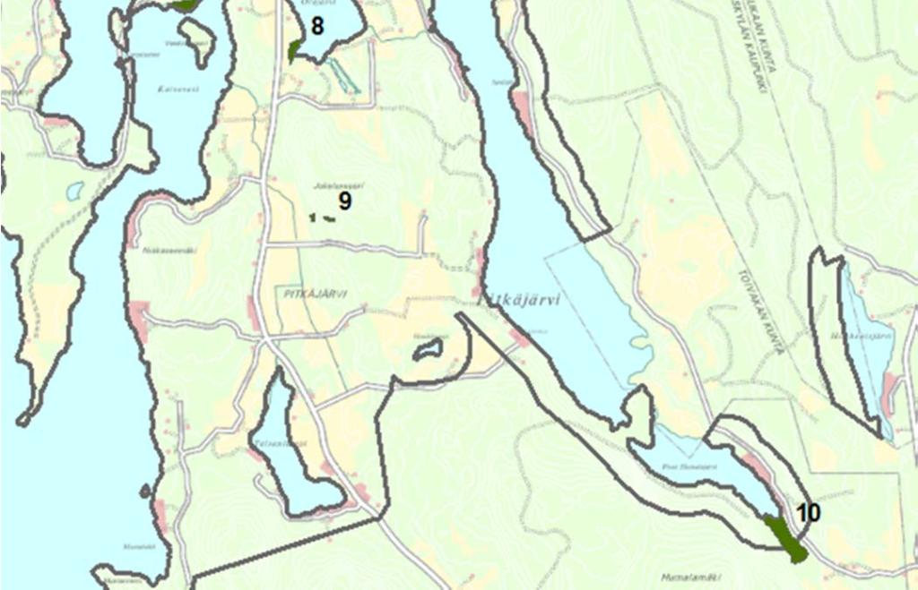 Lahopuustoa on vähän, mikä viittaisi siihen, että alue on ollut 1960- luvulle asti laitumena/niittynä ja jätetty sitten metsittymään.