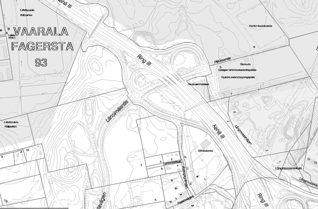 Ojangon bussivarikon ja Vaaralan rekkaparkin yhteisvaikutukset Kehä III länteen Bussivarikko Porvoonväylä itään 675 ajon/vrk Kehä III itään 338 ajon/vrk 180