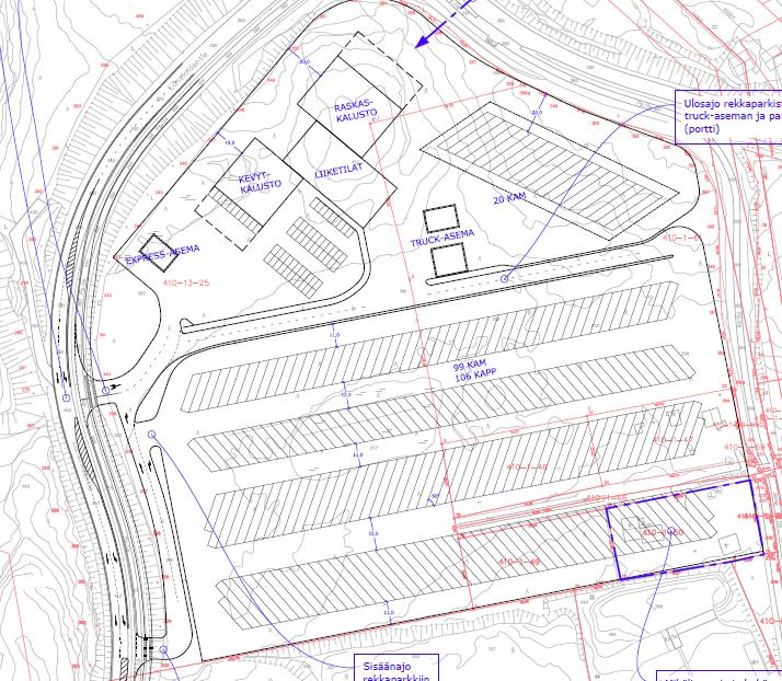 haettiin tutkimalla bussivarikon ja rekkaparkin sijoittamista yhteiselle tontille Vaaralaan.