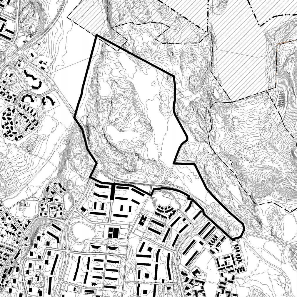 Mustavuori Porvarinlahti entinen täyttömäki Mellunkylän luhta Natura 2000 -alue POHJOIS-VUOSAARI Vuosaaren huippu maisemointialue, entinen kaatopaikka Kallvikintie Niinisaarentie OSTOSKESKUS