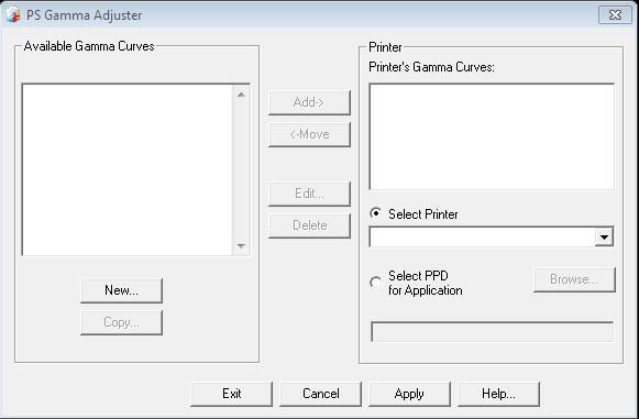 Windowsin/Mac OS X:n ohjelmat 3 Apuohjelmien käyttö Värin säätäminen PSgammasäädinohjelmalla Tässä osiossa esitellään PSgammasäädinohjelma. Voit säätää tulostimen tulostamien harmaasävyjen tummuutta.