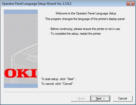 Windowsin apuohjelmat Käyttöpaneelin kielen asennus Voit muuttaa käyttöpaneelin näyttökieltä.