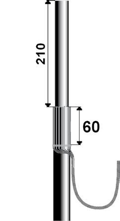 PE M1043 issue 5/07 USQJ630 Page 3/16 English INSTALLATION 1. Cut the cables to the corresponding length, leave enough length for the copper shield wires connection down to the earthing busbar.