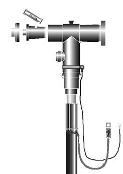 PE M1043 issue 5/07 USQJ630 Page 5/16 English 8. Remove the PVC-tape from the conductor. Check the right angle of the cable lug with bushing before the installation of cable lug.