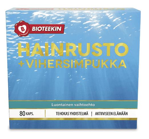 Ota Hainrusto+Vihersimpukka päivittäiseen käyttöön kehosi hyvinvoinnin tueksi: siinä on