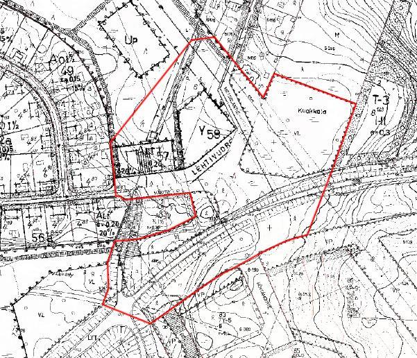 Suunnittelualueelle on osoitettu noin 3390 m²:n suuruinen yleisten rakennusten tontti (Y) ja noin 2250 m²:n suuruinen