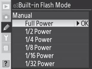 Käyttäjäasetus e2: Slowest Speed When Using Flash (Hitain nopeus salamaa käytettäessä) Tämän vaihtoehdon avulla säädetään pisin mahdollinen suljinaika käytettäessä etu- tai jälkiverhon täsmäystä tai
