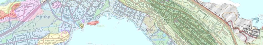 1 Topografia, tutkimushistoria ja arkeologisesti potentiaalit alueet Inventoitu raitiotien yleissuunnitelman mukainen linjanosa (paaluvälit 4900-5300) sijaitsee Tampereella Näsijärven ja Pyhäjärven