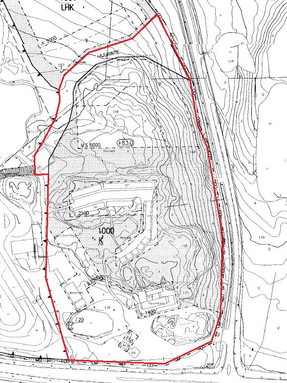 Nosto Consulting Oy 12 (22) Ote muutettavasta asemakaavasta, ei mittakaavassa Muutettavassa asemakaavassa suunnittelualue on liike- ja toimistorakennusten korttelialuetta (K) sekä katualuetta.