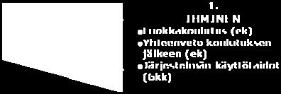 Onnistunutta käyttöönottoa selitti logistisen regressioanalyysin tulosten perusteella neljä eri tekijää.