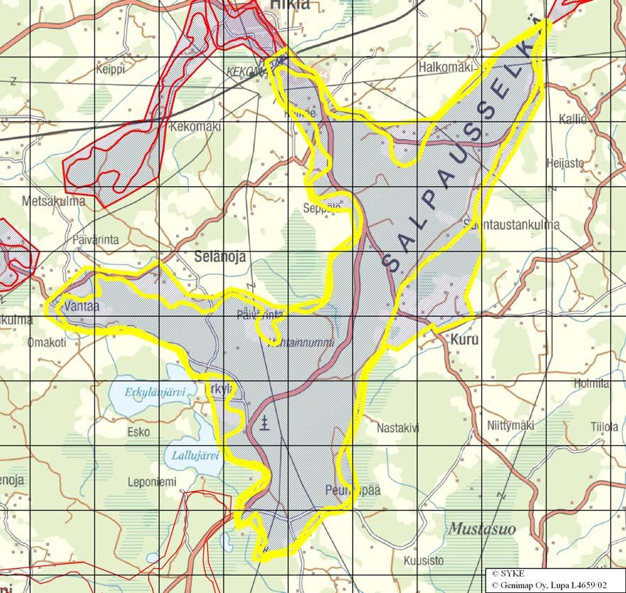 Hausjärven Kurun pohjavesialue Kokonaispinta-ala 20,43 km 2 Muodostumisalue 15,13 km 2 Arvioitu antoisuus 12 000 m 3 /d Antoisuudeltaan yksi suurimpia