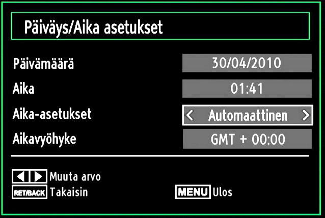 Kun muokkus on valmis, paina VIHREÄÄ painiketta tallentamiseksi. Voit paina MENU -painikkeen peruuttamiseksi. Ajastimen pyyhkiminen Valitse se ajastin, jonka haluat pyyhkiä painamalla tai painiketta.