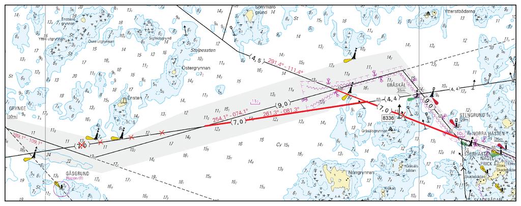 Tm/UfS/NtM 5 20.02.2013 *69.(P) 5, 48, 957 F/819/820 Suomi. Selkämeri. Vaasan edusta. Nygrund Stor Hästen -väylä (6.5 m). Kulkusyvyyden muutos. Poistettu väylänosa. Siirretty viitta.