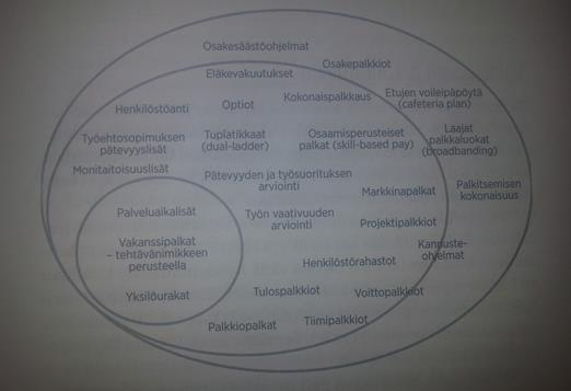 13 Kuvio 2. Perinteisiä ja uusia palkitsemistapoja (Hakonen ym. 2014, 53).