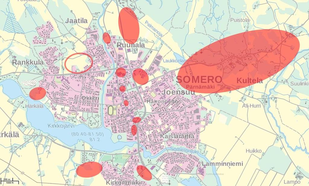 LIITE 4 Ajankohtaiset asemakaavat G A J C F I B D H D E Vireillä oleva asemakaavat A Ruunalan yritysalue B Valimotien alue (Kohnamäki) C Kortteli 1047 (Osuuskaupan alue) D Korttelit 1001, 1030,