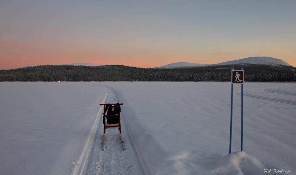 Pienillä kuluilla syntyvä talvipolku tarjoaa