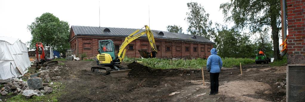 4. Arkeologinen valvonta Valvontatyö suoritettiin kesällä ja syksyllä useana päivänä tilaajan aikataulun mukaan. Työ aloitettiin projektin aloituskokouksella Lonnassa 16.