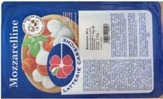 (8039*KSNL( Rasvaa 32 18 Proteiinia 26 90 Eneria 384 kcal/ 1607 kj 0 0 Suola 5,2 VE076 - MOZZARELLINE 8G Kirsikkamozzarellaa vedessä Pastöroitu